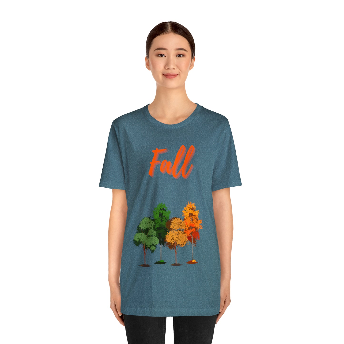 Fall Trees Unisex Jersey Short Sleeve Tee