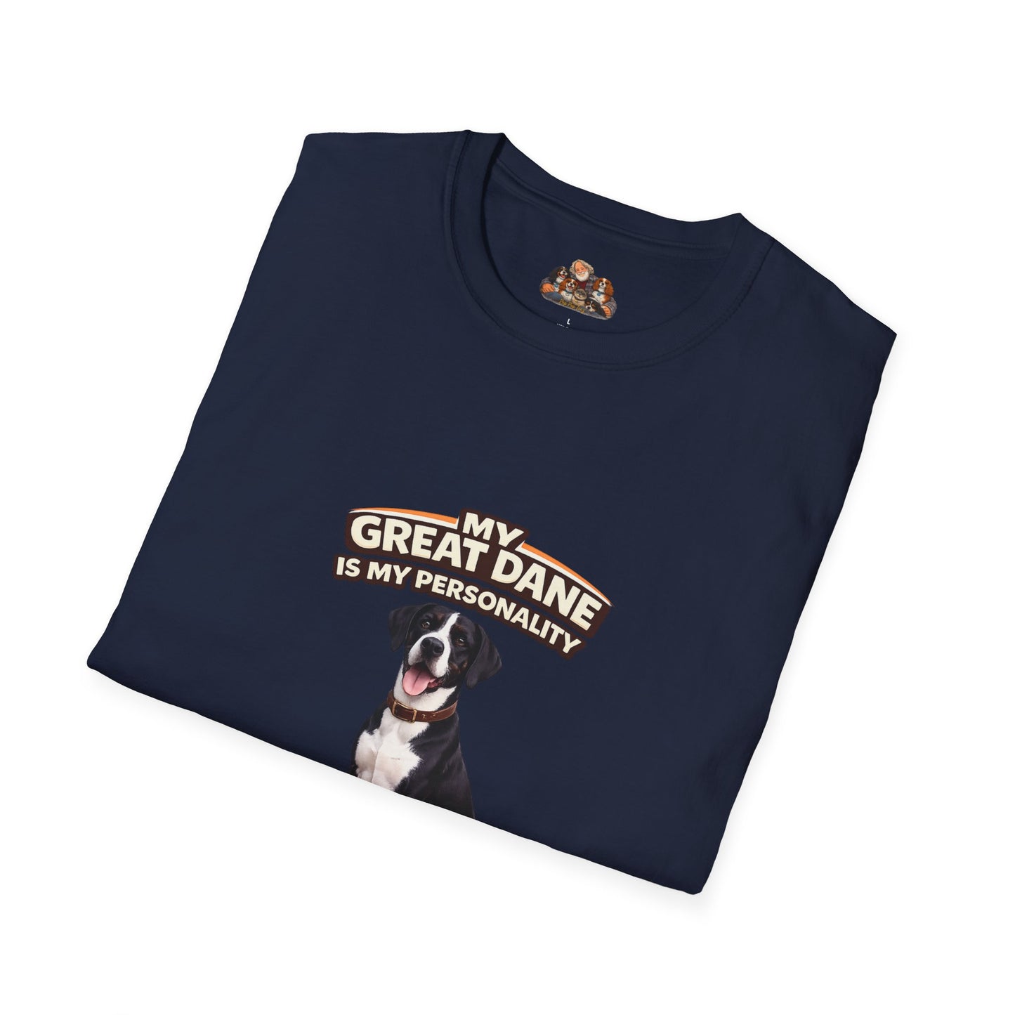 My Great Dane Is My Personality – Oversized Love – Personalized Dog Breed Tee