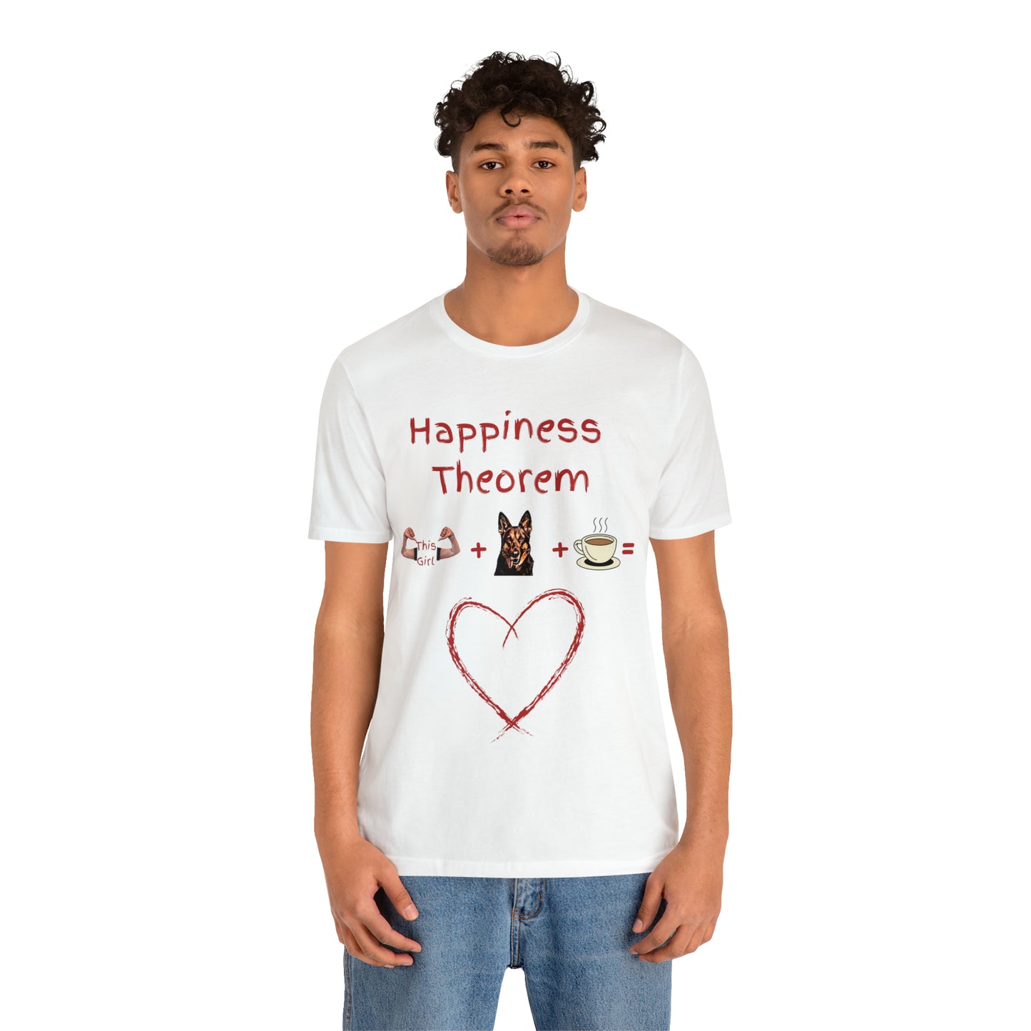 This Girl + German Shepard + Coffee = Happiness Unisex Jersey Tee