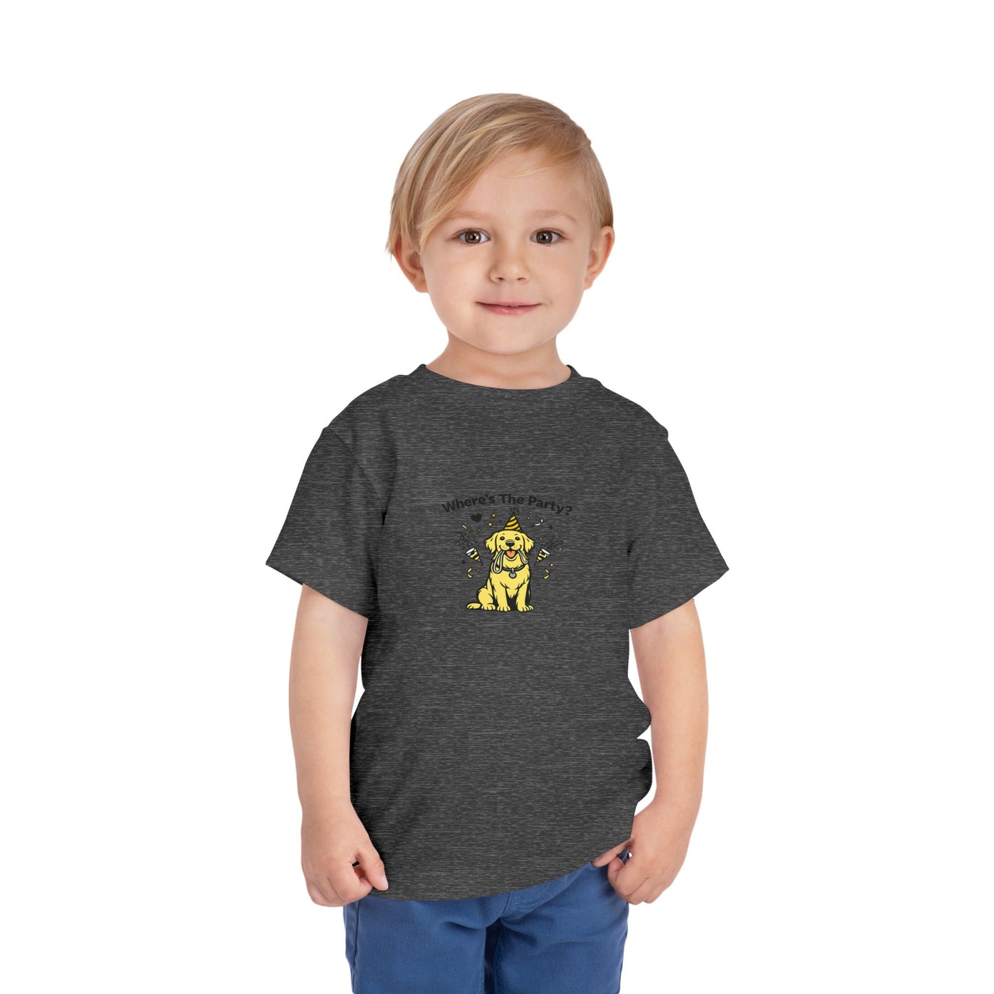 Where's The Party?  -- Toddler Dog Lover Tee