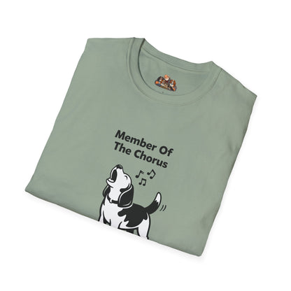 Member Of The Chorus  —  Black And White Minimalist Family Collection For Adult Dog Lovers