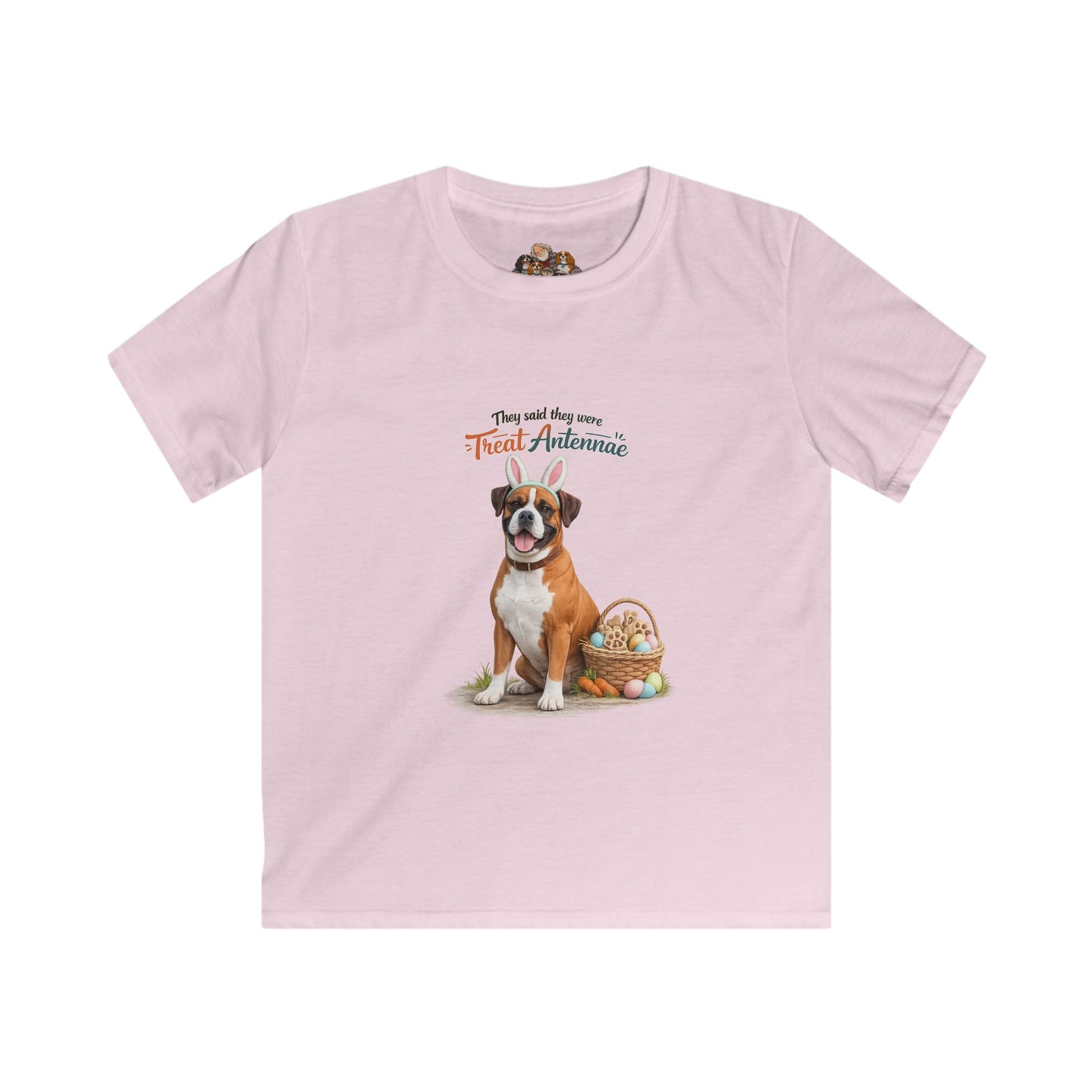 Boxer Treat Antennae™ — Youth Dog Lover Tee