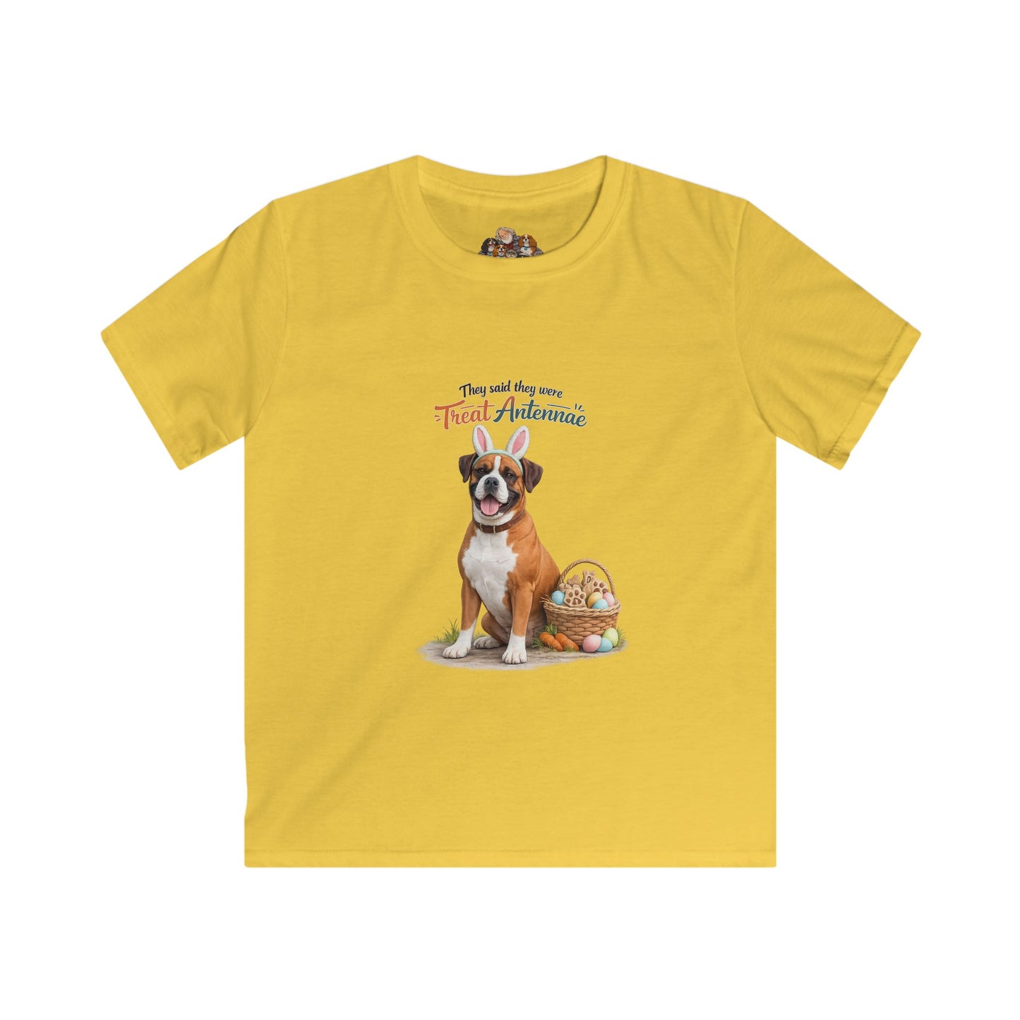 Boxer Treat Antennae™ — Youth Dog Lover Tee