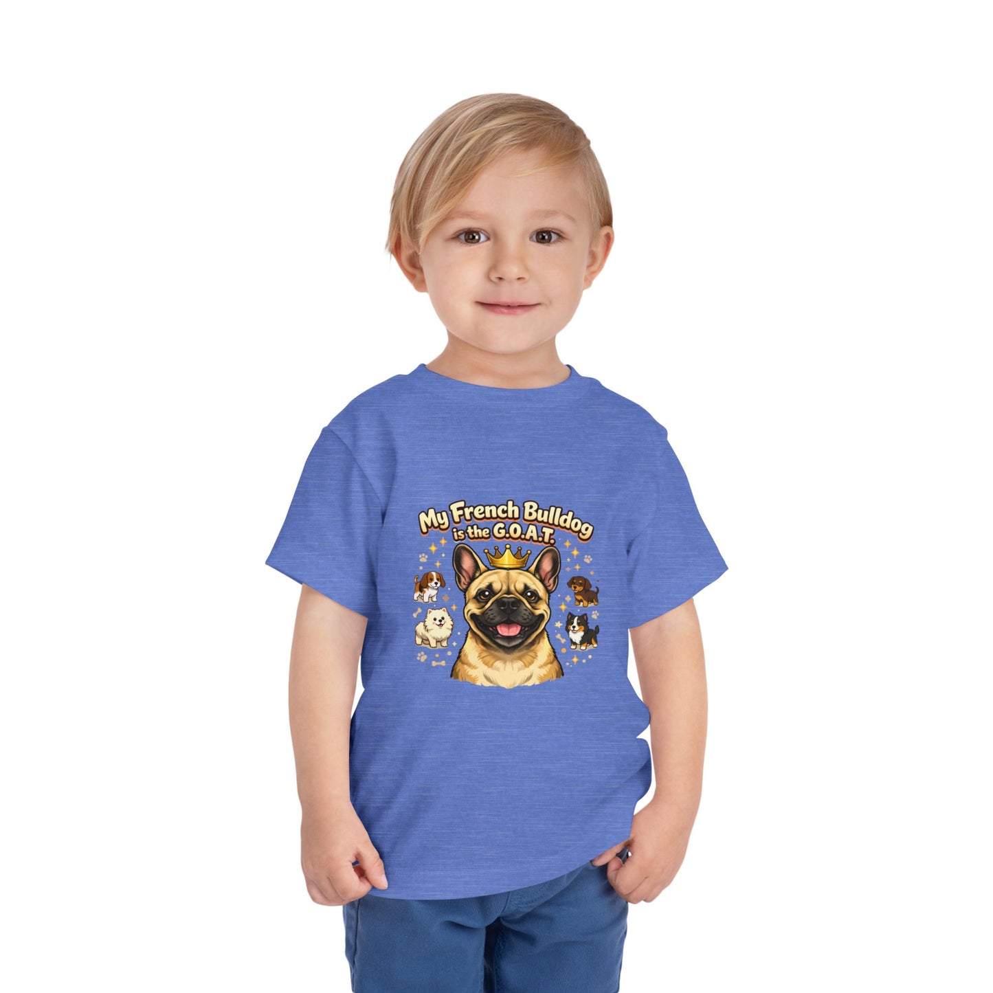 Let your toddler show their pride -- "My French Bulldog is the G.O.A.T." – Toddler T-Shirt