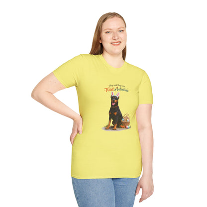 Doberman Treat Antenna™ – Easter Dog Lover Tee