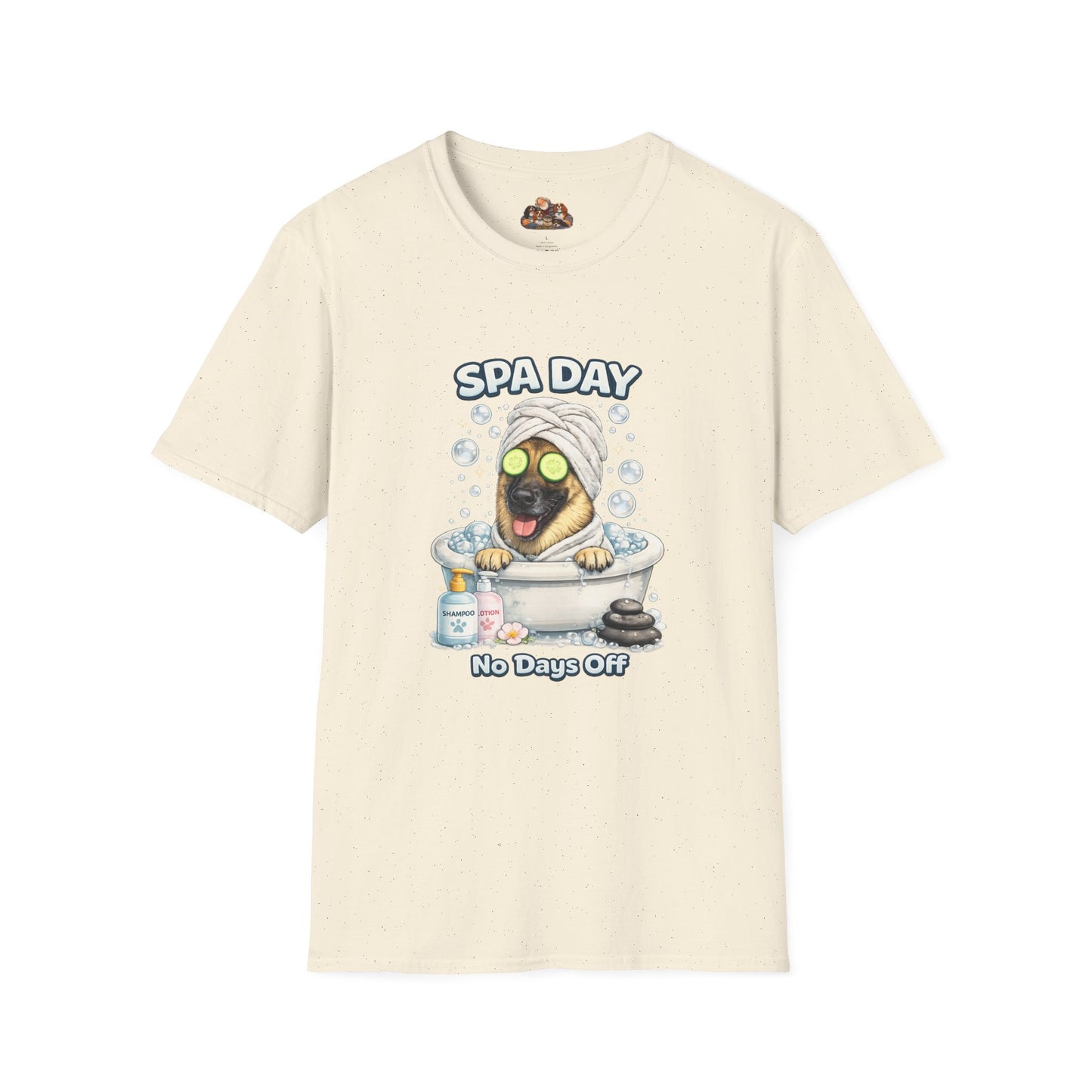 Spa Day No Days Off – Personalized Dog Spa T-Shirt – Paw Spa Days Remembered