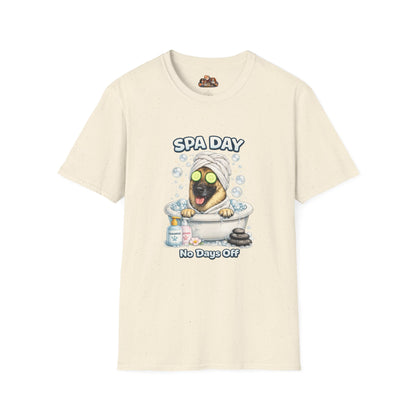 Spa Day No Days Off – Personalized Dog Spa T-Shirt – Paw Spa Days Remembered