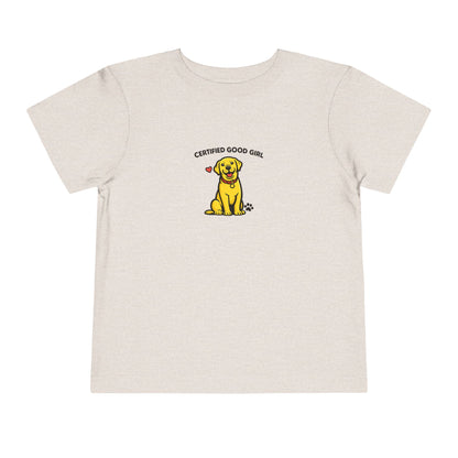 Certified Good Girl -- Toddler Dog Lover Tee