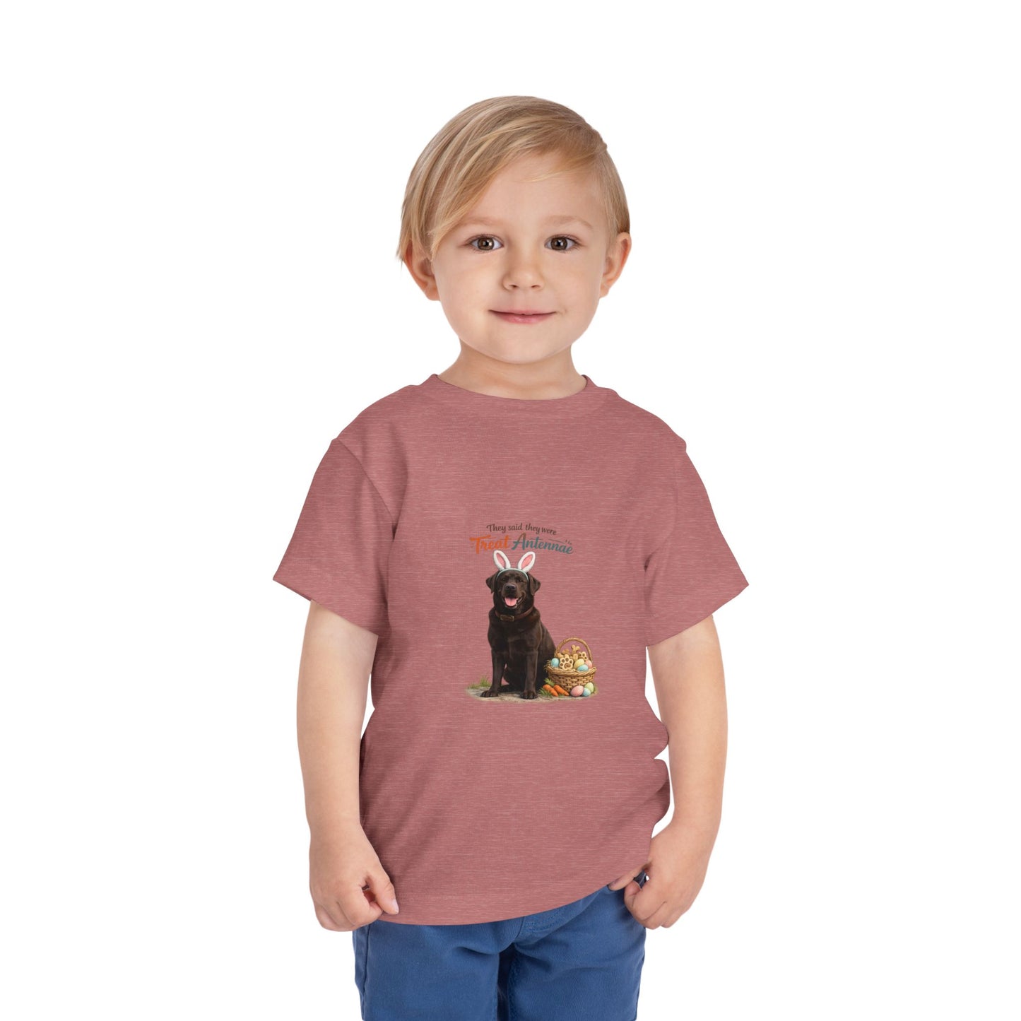 Chocolate Lab Treat Antennae™ -- Toddler Dog Lover Tee