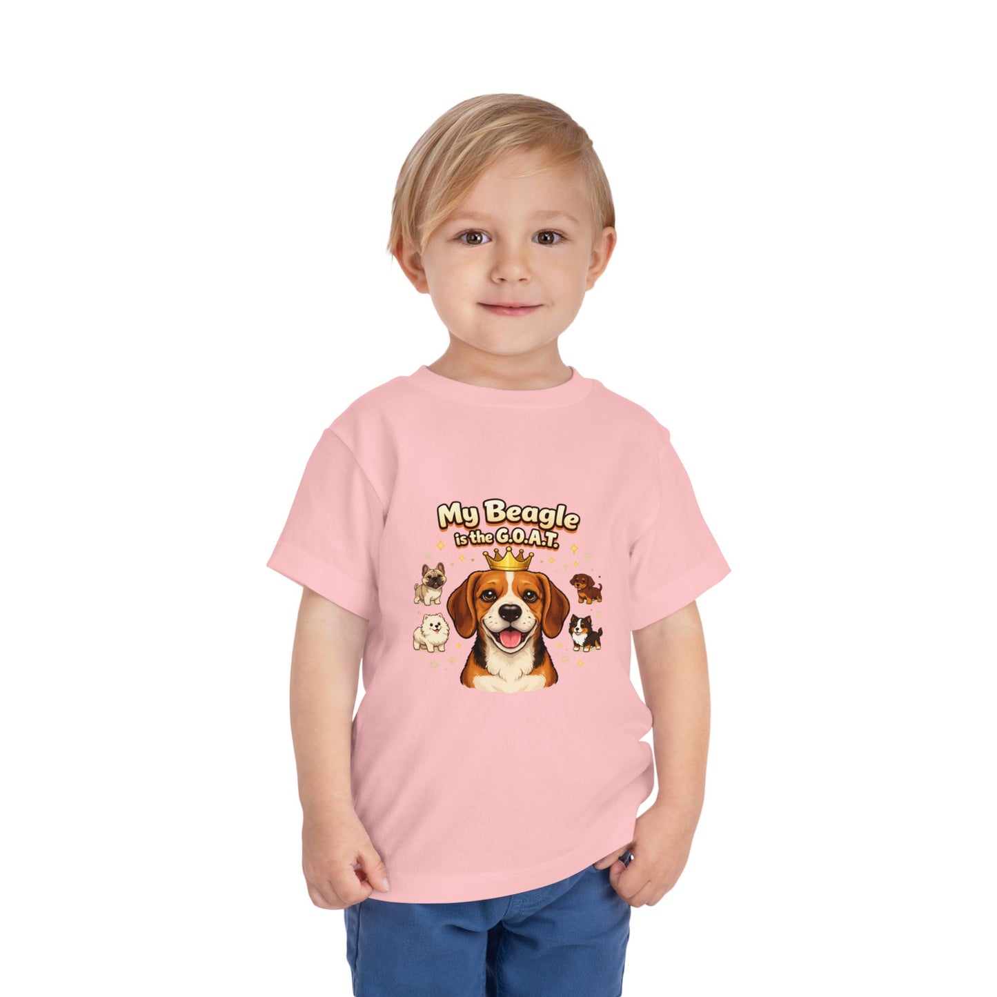 Let your toddler show their pride -- "My Beagle is the G.O.A.T." – Toddler T-Shirt