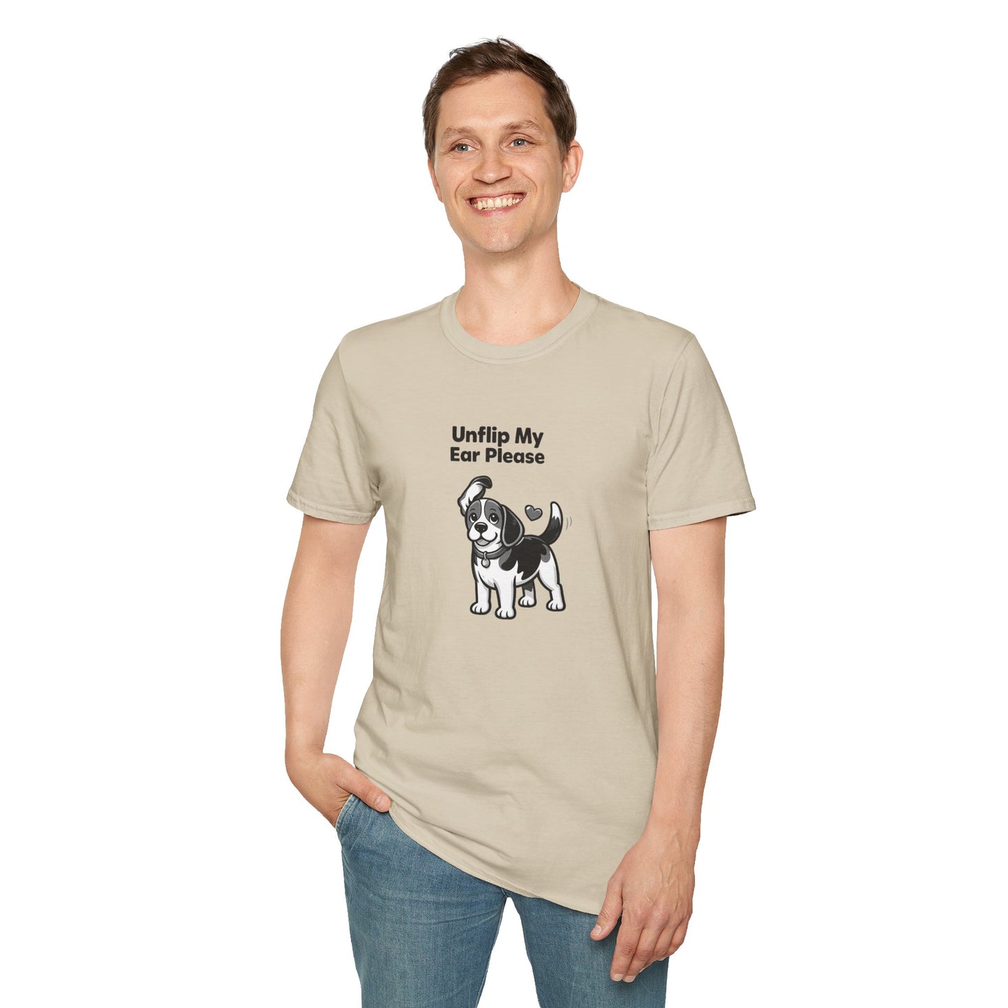 Unflip My Ear Please  —  Black And White Minimalist Family Collection For Adult Dog Lovers