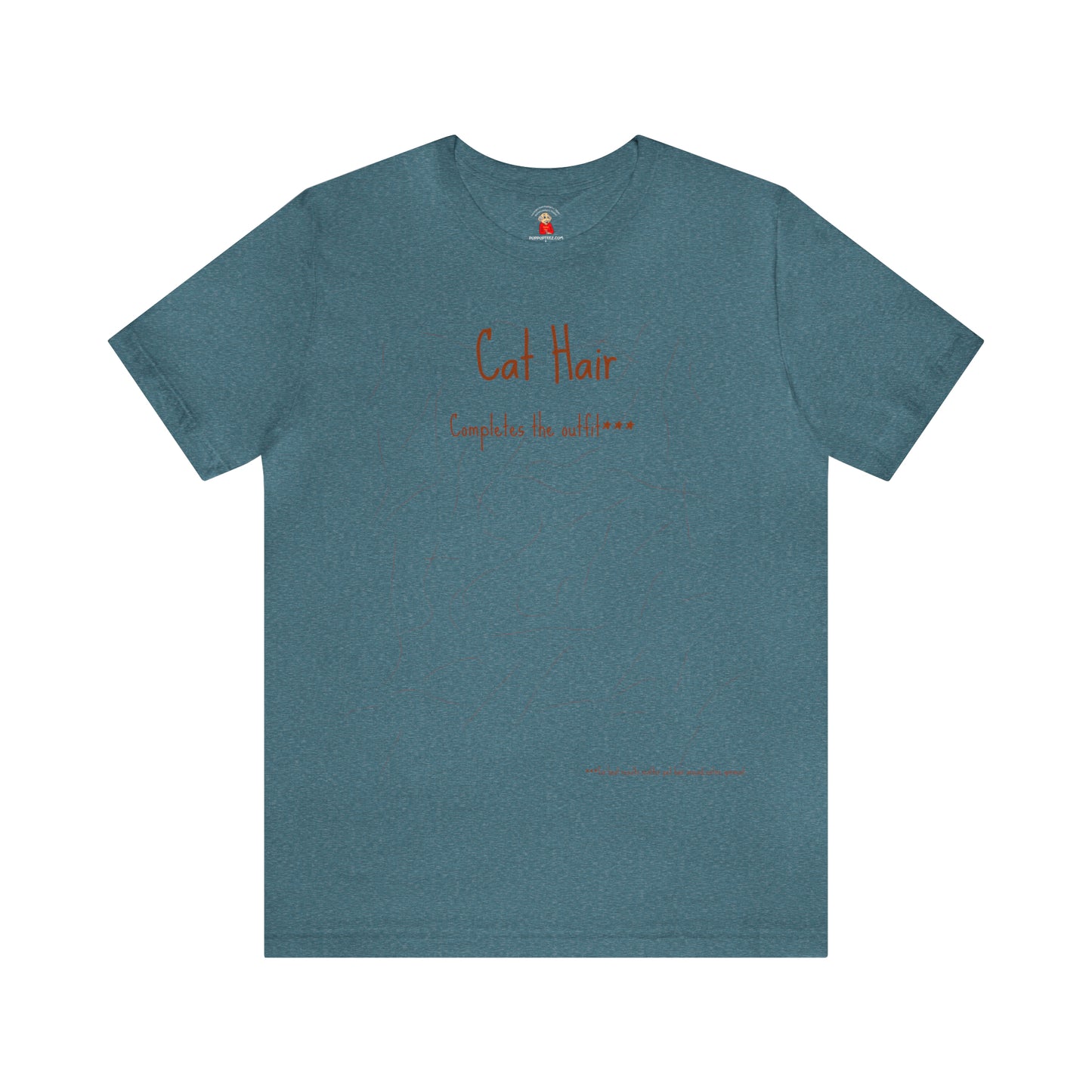 Rusty Cat Hair Completes The Outfit Unisex Jersey Short Sleeve Tee