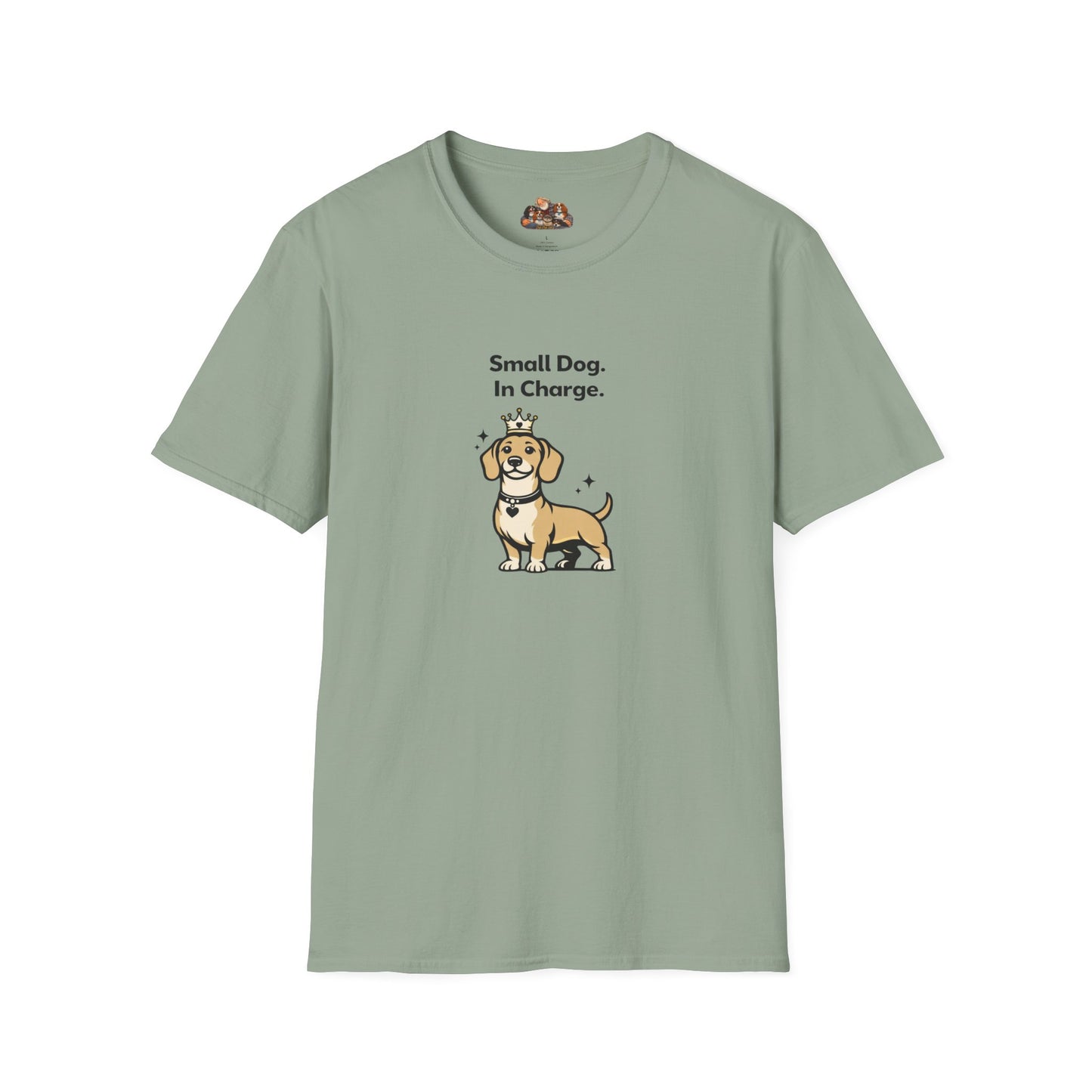 Small Dog. In Charge.  —  Soft-Color Minimalist Family Collection For Adult Dog Lovers
