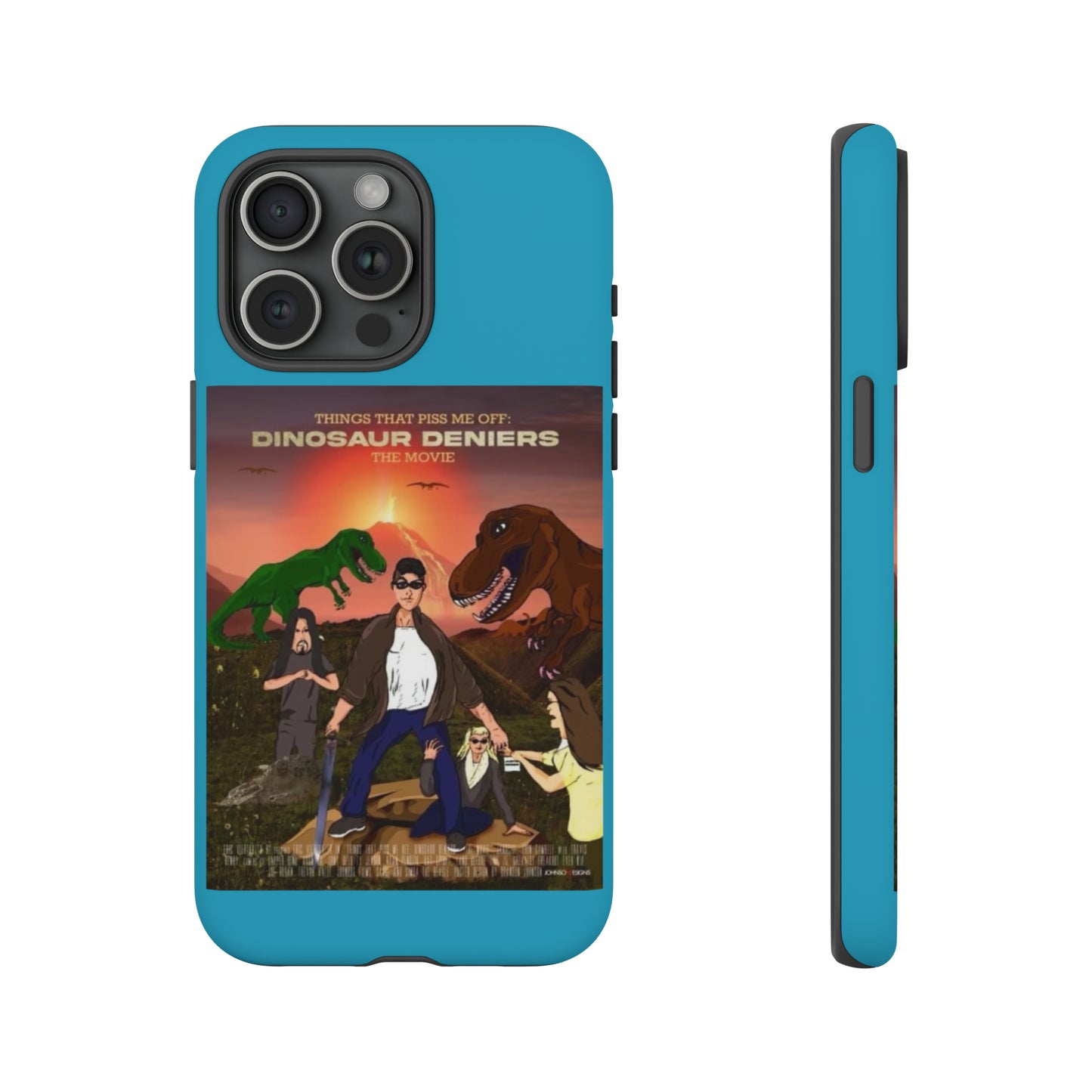 Dinosaur Deniers: The Movie Tough Phone Case (turquoise)