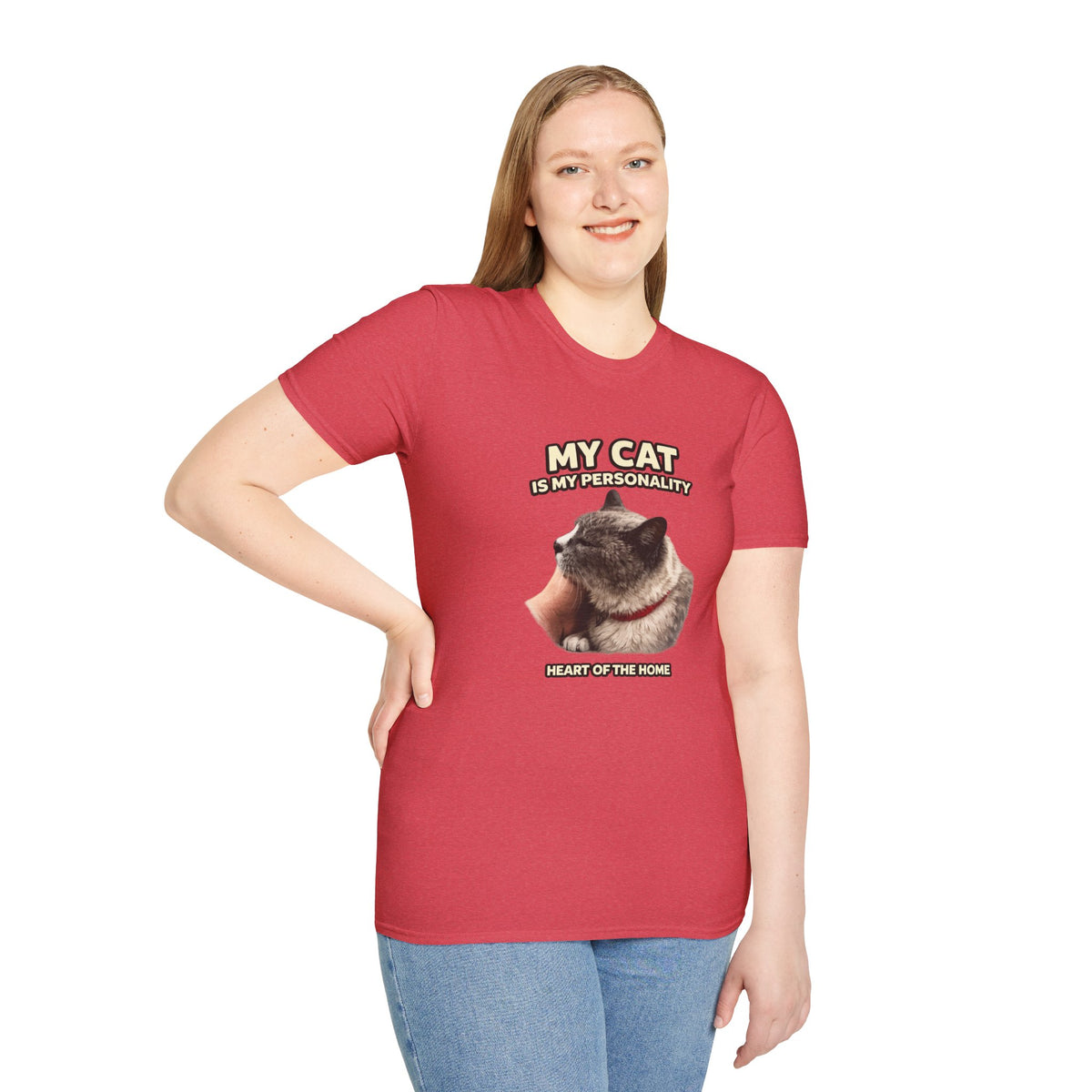 My Cat Is My Personality – "The Heart Of The Home" – Personalized Custom Cat Shirt