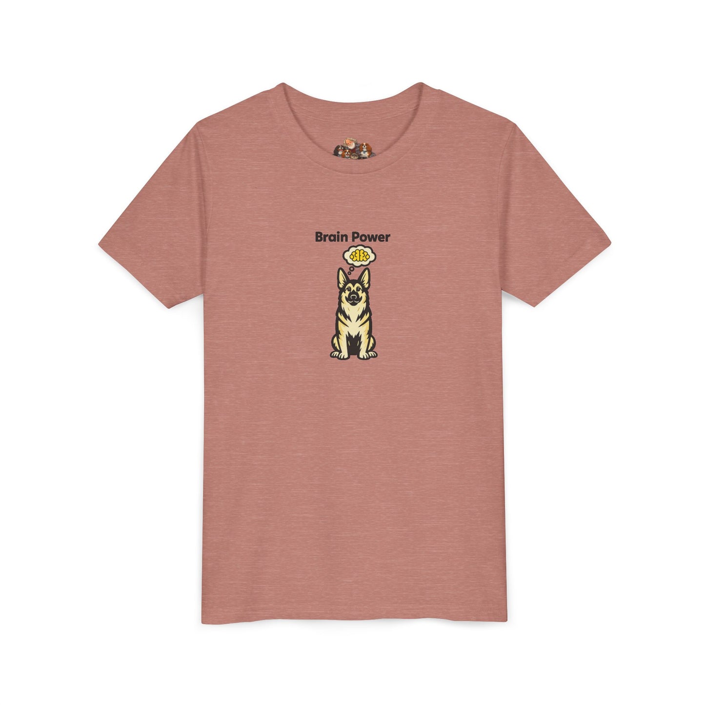 Brain Power -- Youth Dog Lover Tee
