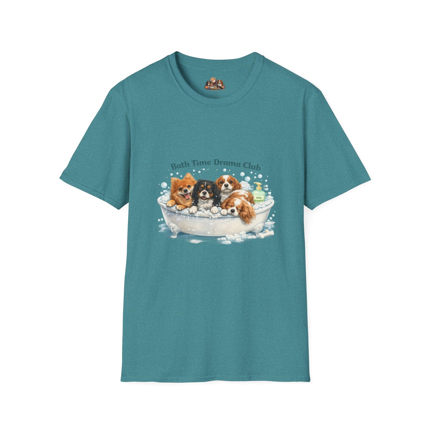 Bath Time Drama Club – Personalized Dog Spa T-Shirt – Paw Spa Days Remembered