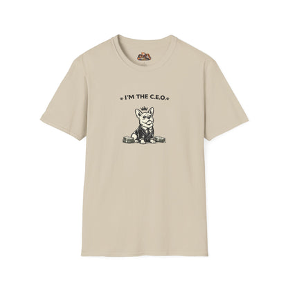 I'm The C.E.O. -- Black And White Minimalist Family Collection For Adult Dog Lovers