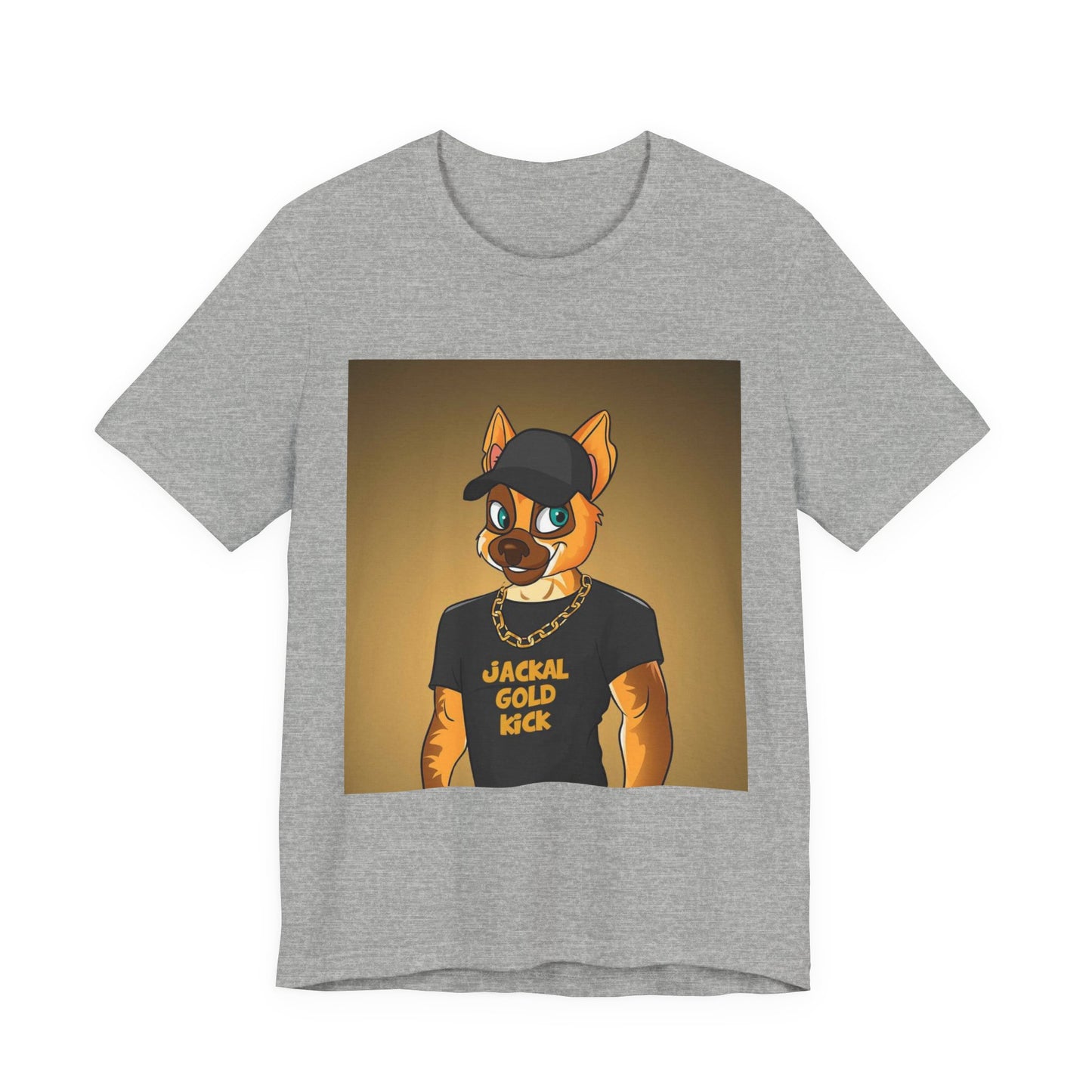 ‘Jackal Gold Kick’ Unisex Jersey Short Sleeve Tee