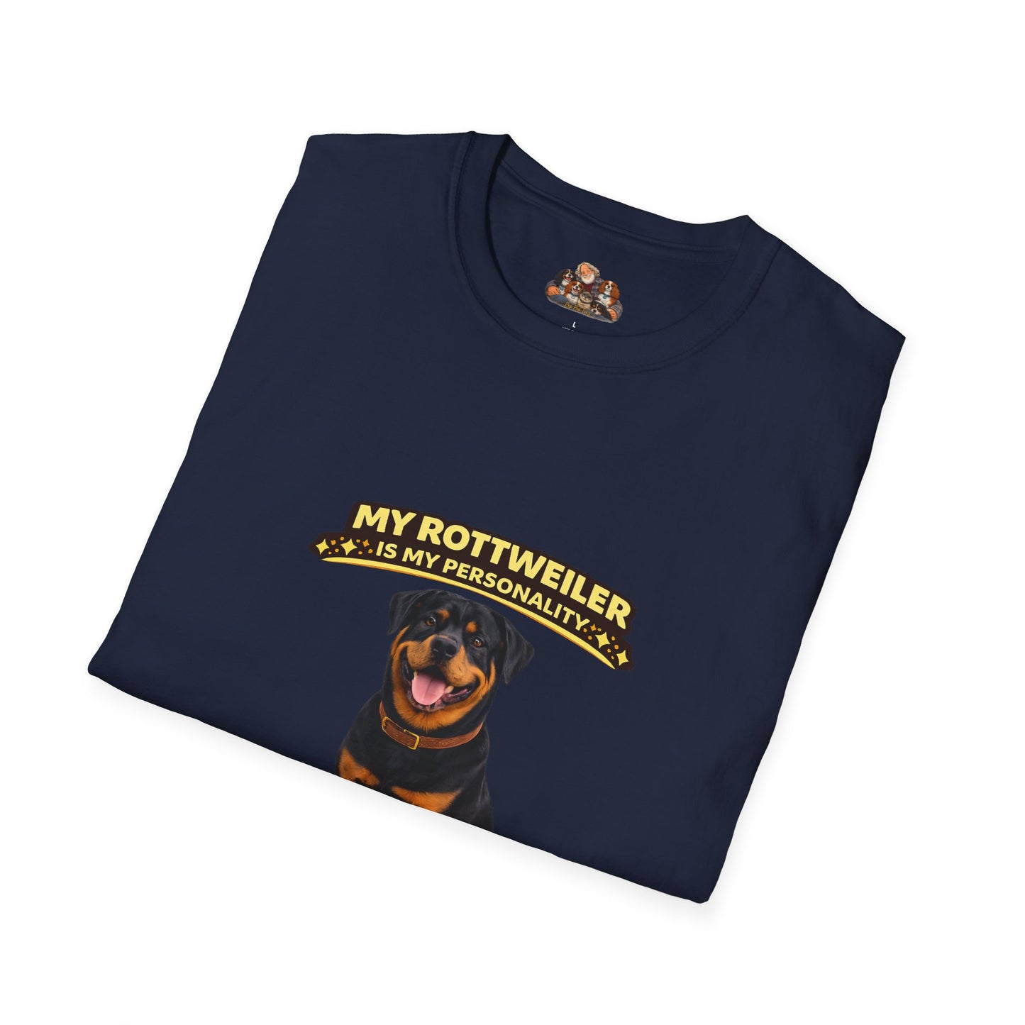 My Rottweiler Is My Personality – Built For Protection – Personalized Dog Breed Tee