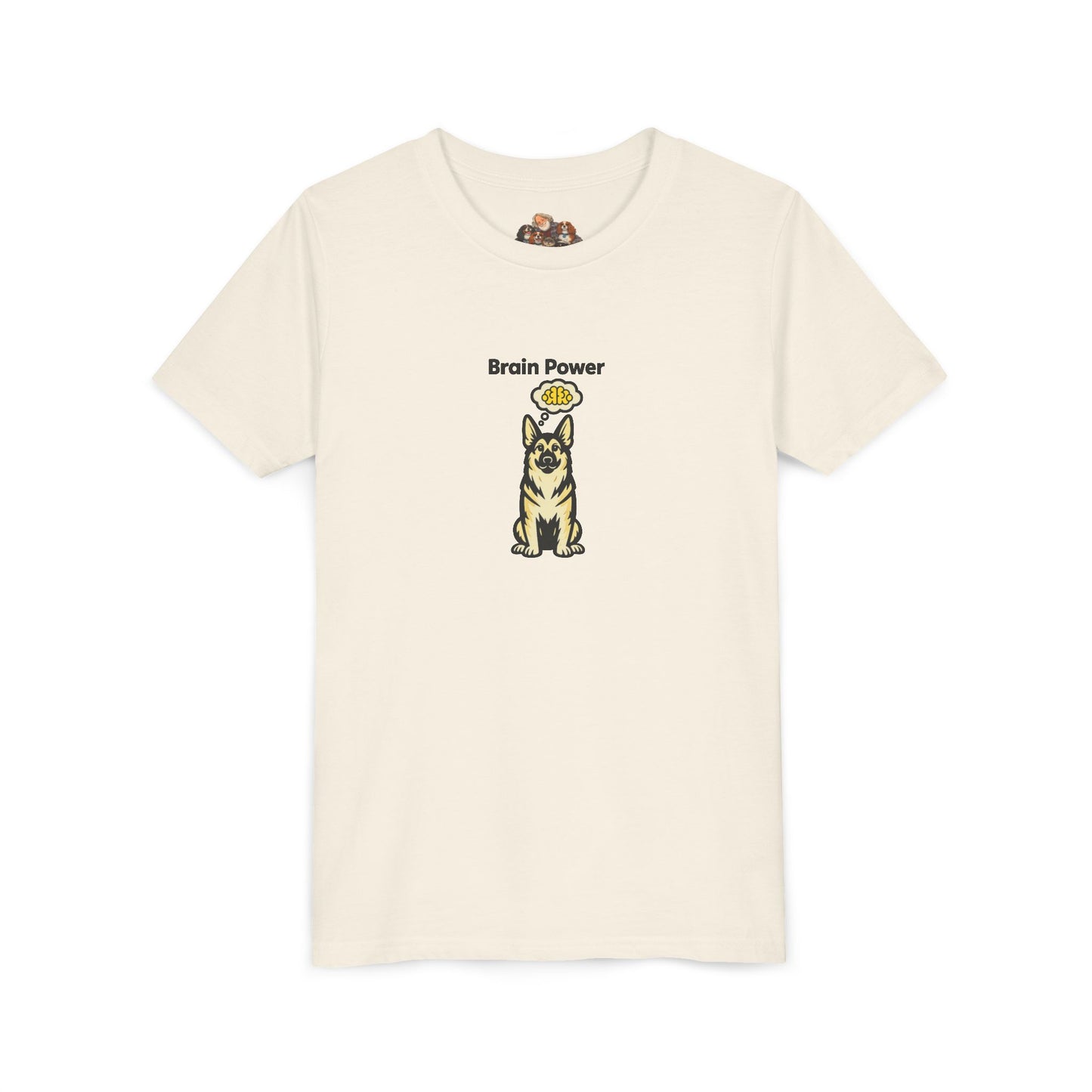 Brain Power -- Youth Dog Lover Tee