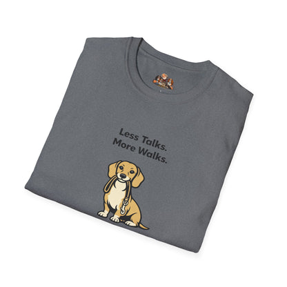 Beagle Less Talks. More Walks.  —  Soft-Color Minimalist Family Collection For Adult Dog Lovers