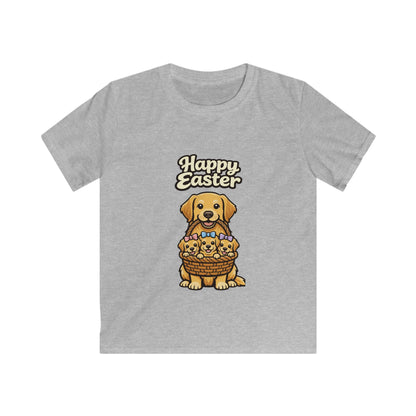 Golden Retriever Family Happy Easter — Youth Dog Lover Tee