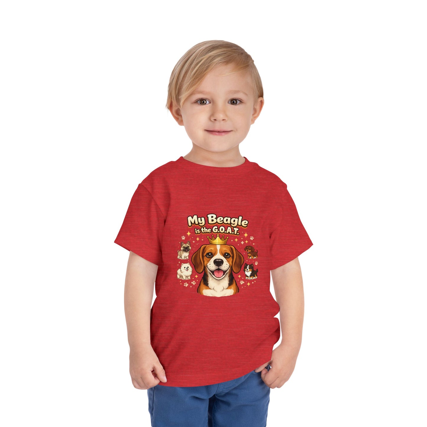 Let your toddler show their pride -- "My Beagle is the G.O.A.T." – Toddler T-Shirt