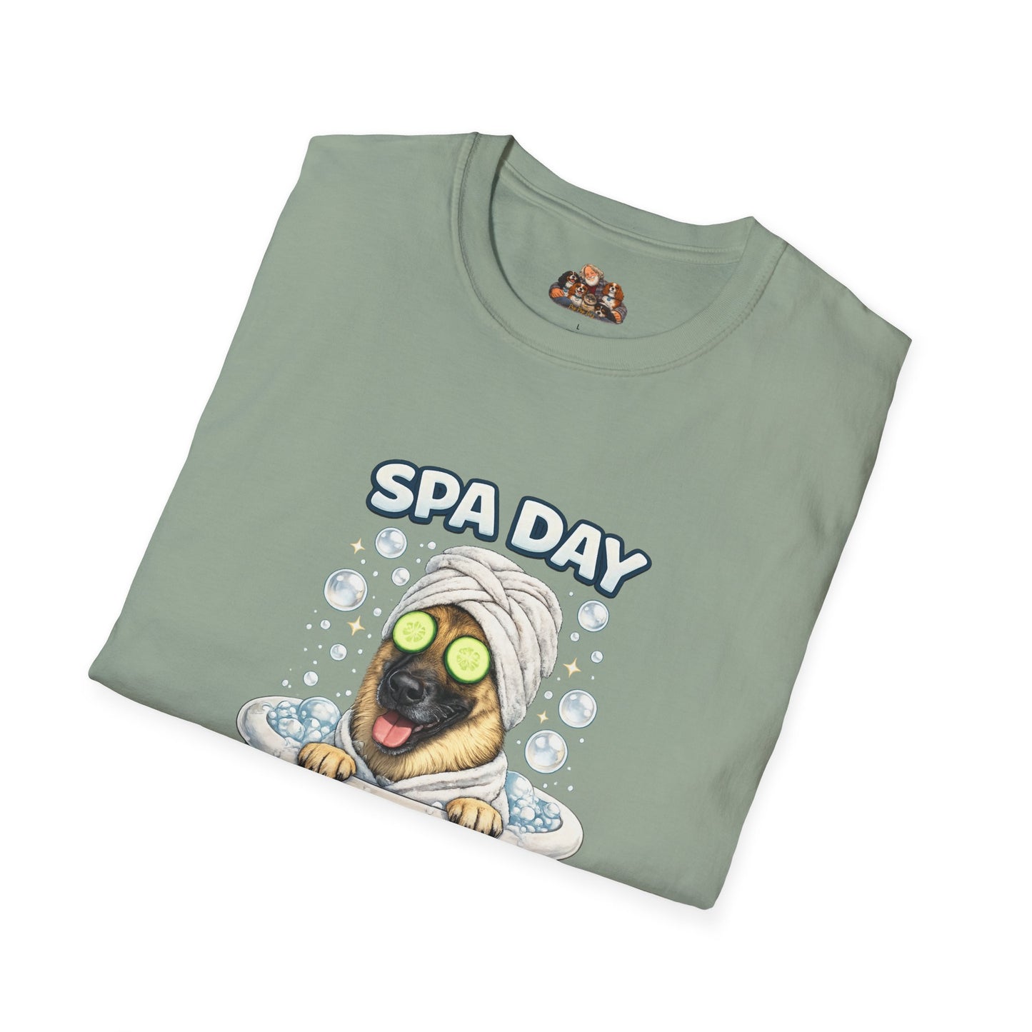Spa Day No Days Off – Personalized Dog Spa T-Shirt – Paw Spa Days Remembered