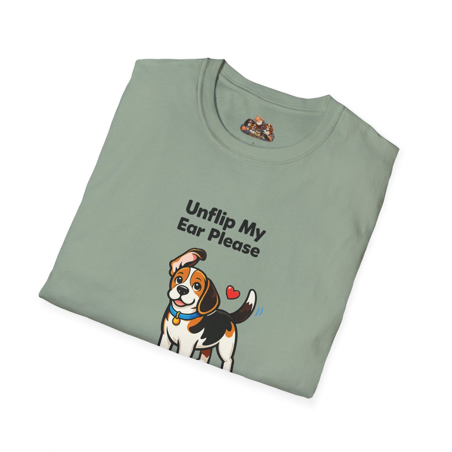 Unflip My Ear Please  — Soft-Color Minimalist Family Collection For Adult Dog Lovers