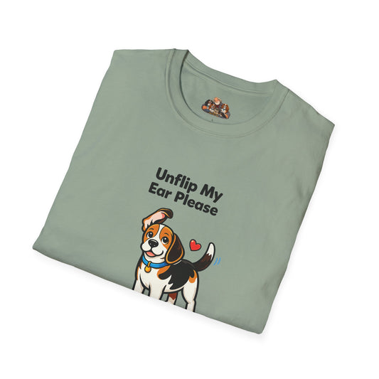 Unflip My Ear Please  — Soft-Color Minimalist Family Collection For Adult Dog Lovers