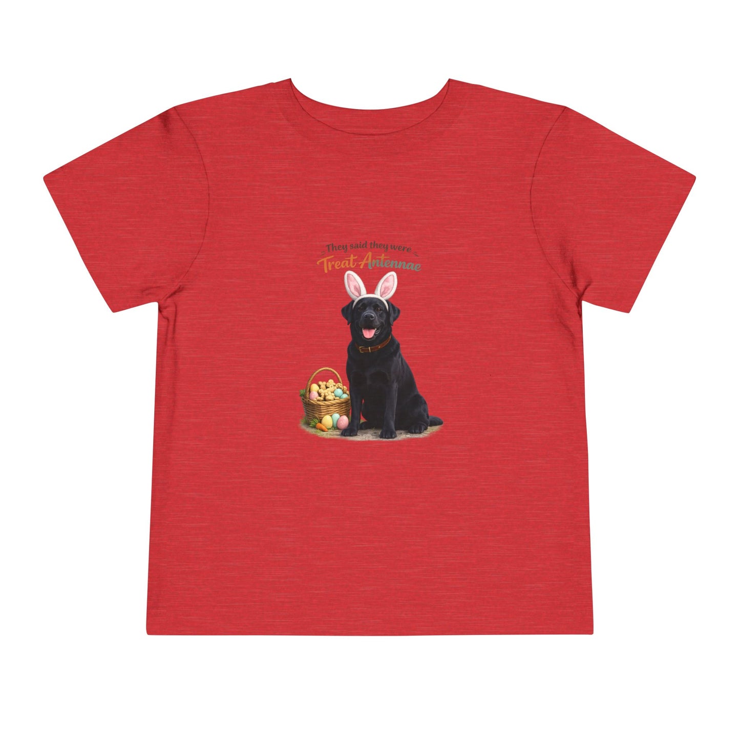 Black Lab Treat Antennae™ -- Toddler Dog Lover Tee