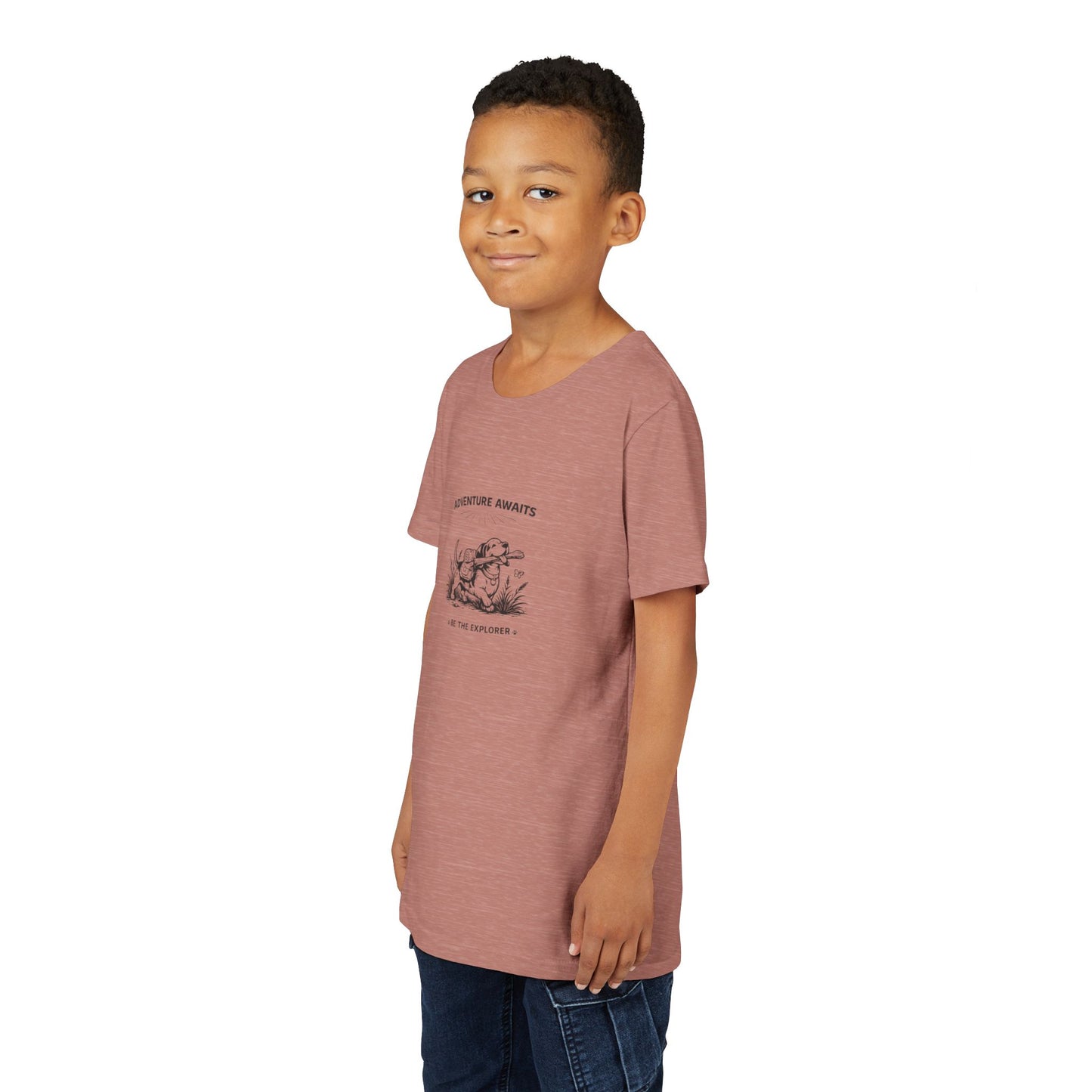 Adventure Awaits -- Youth Dog Lover Tee