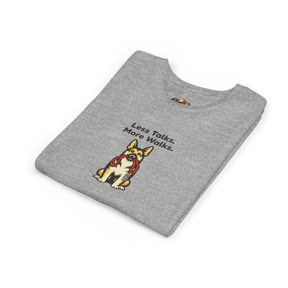 Less Talks. More Walks. -- Youth Dog Lover Tee