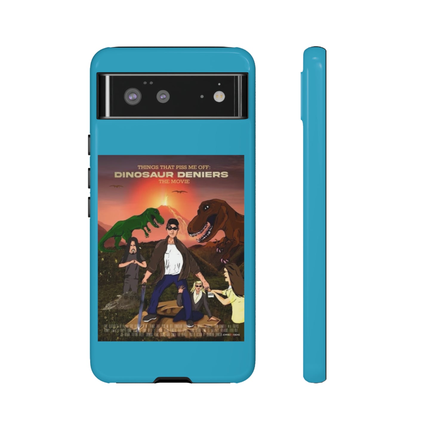 Dinosaur Deniers: The Movie Tough Phone Case (turquoise)