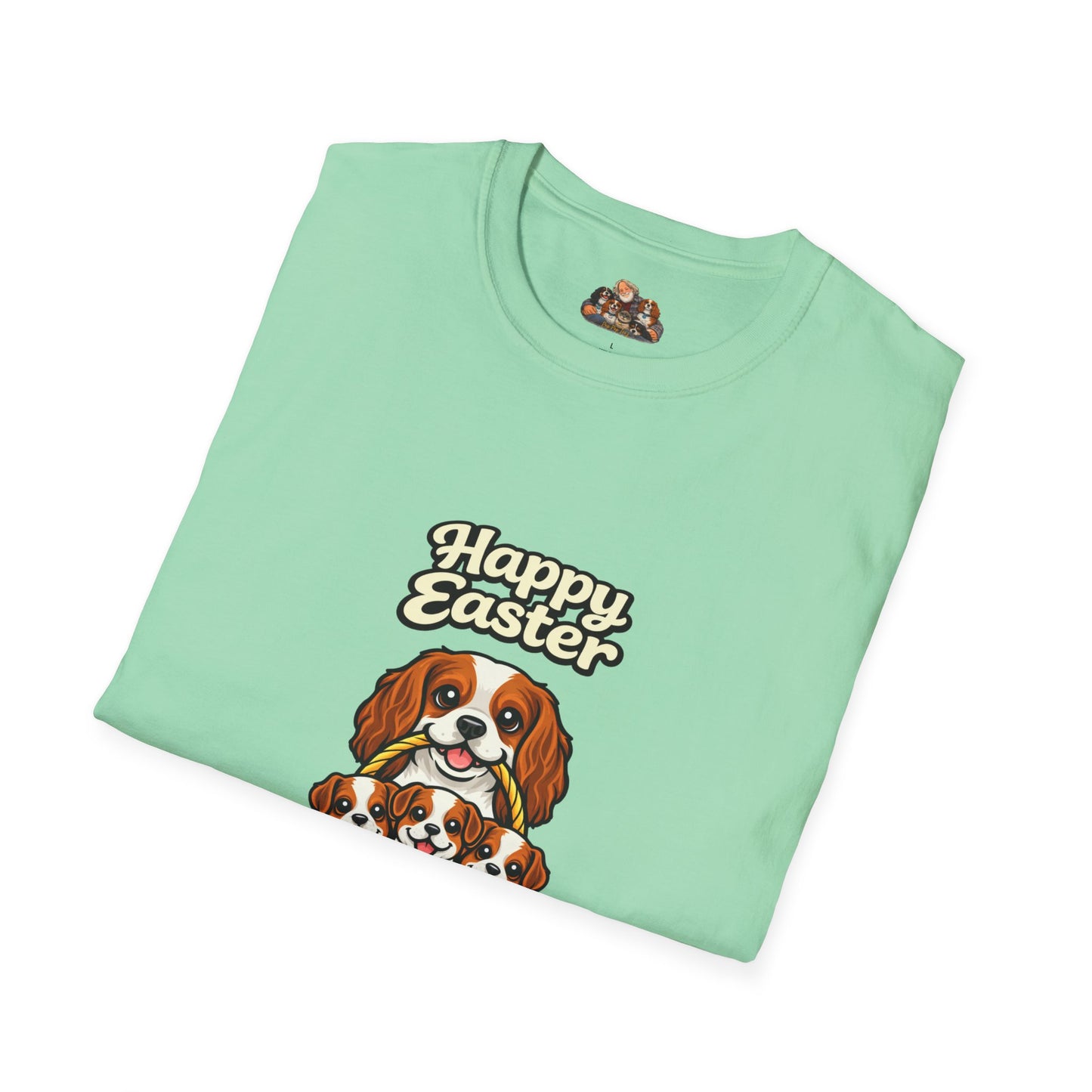 Cavalier King Charles Spaniel Family "Happy Easter"