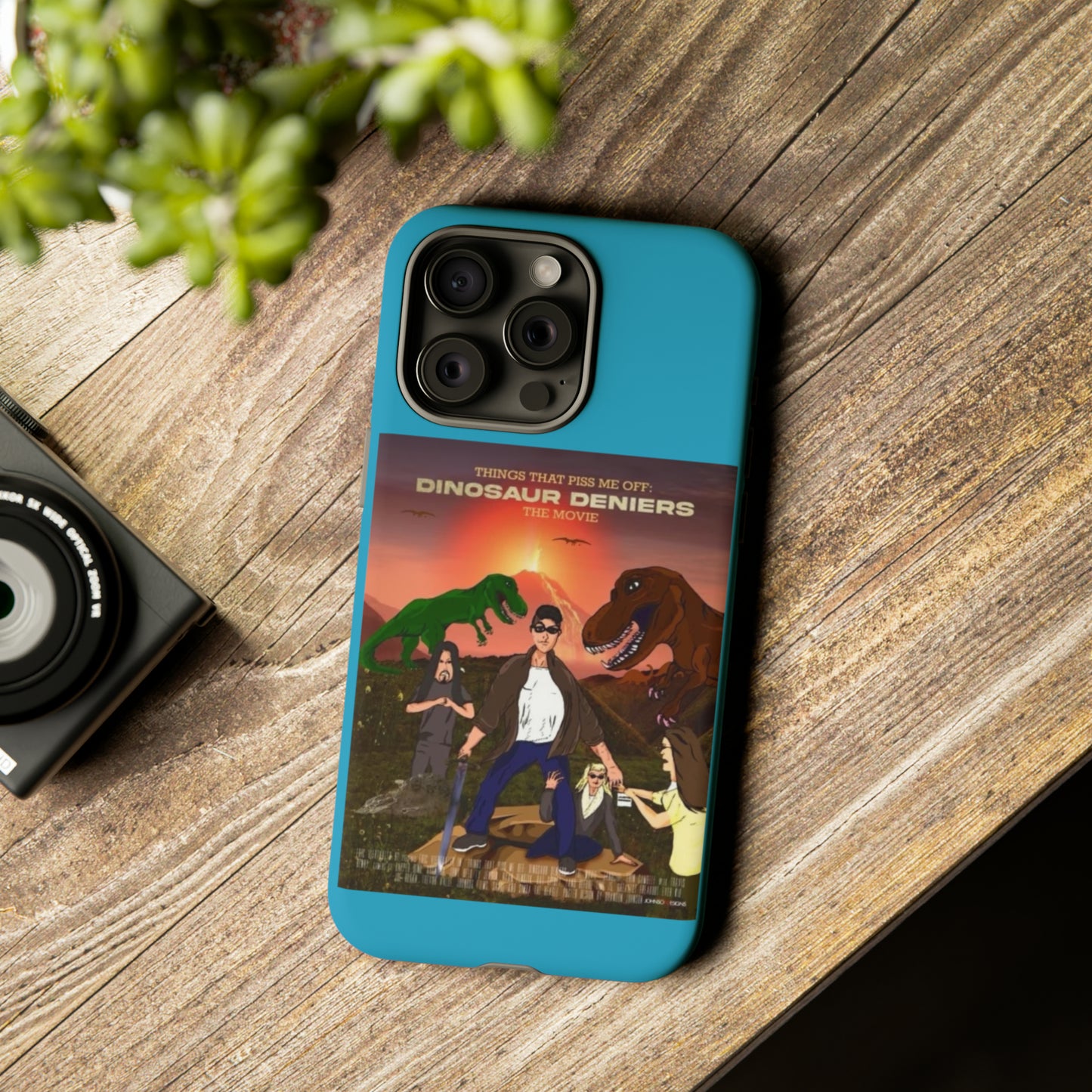 Dinosaur Deniers: The Movie Tough Phone Case (turquoise)