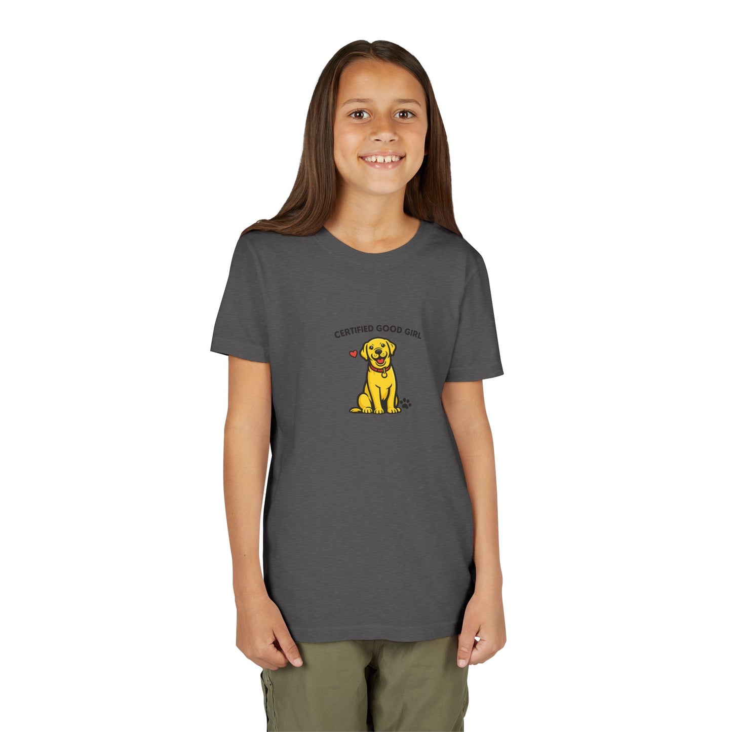 Certified Good Girl -- Youth Dog Lover Tee