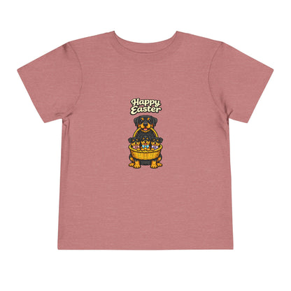 Rottweiler Family Happy Easter -- Toddler Dog Lover Tee