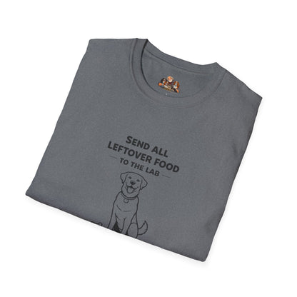 Send All Leftover Food to the Lab —  Black And White Minimalist Family Collection For Adult Dog Lovers