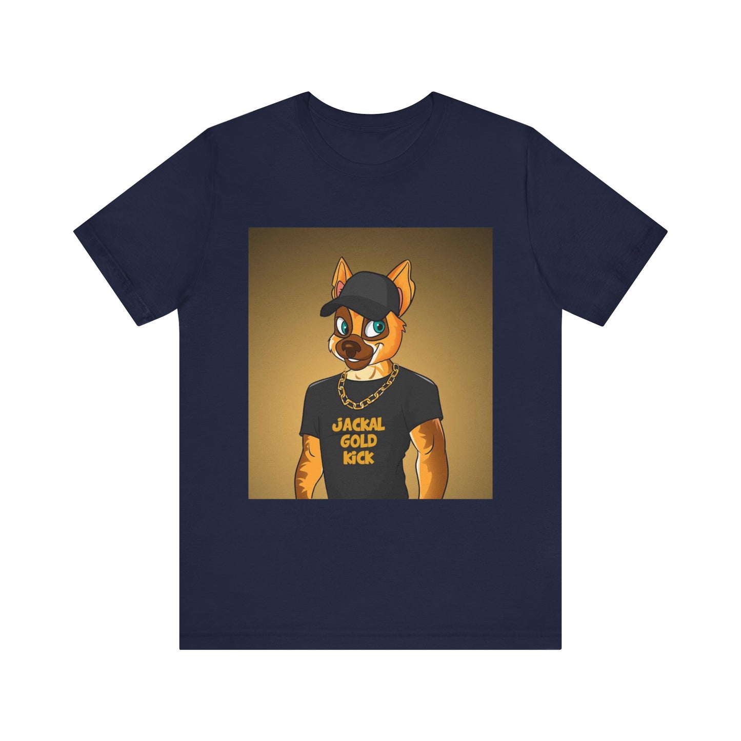 ‘Jackal Gold Kick’ Unisex Jersey Short Sleeve Tee