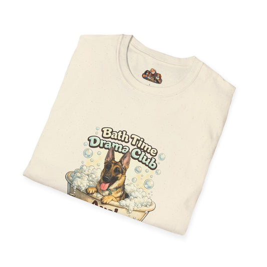 Bath Time Drama Club – Personalized Dog Spa T-Shirt – Paw Spa Days Remembered