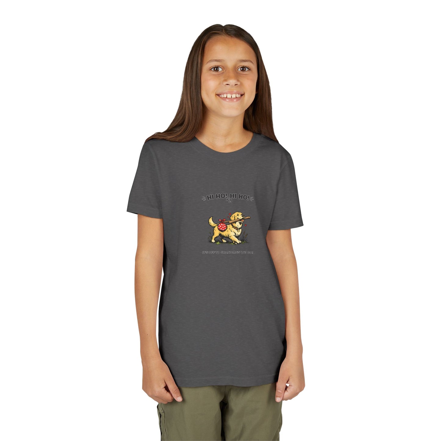 Hi Ho! Hi Ho! It's Off To Grandma's We Go!-- Youth Dog Lover Tee