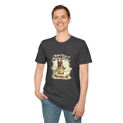 Bath Time Drama Club – Personalized Dog Spa T-Shirt – Paw Spa Days Remembered