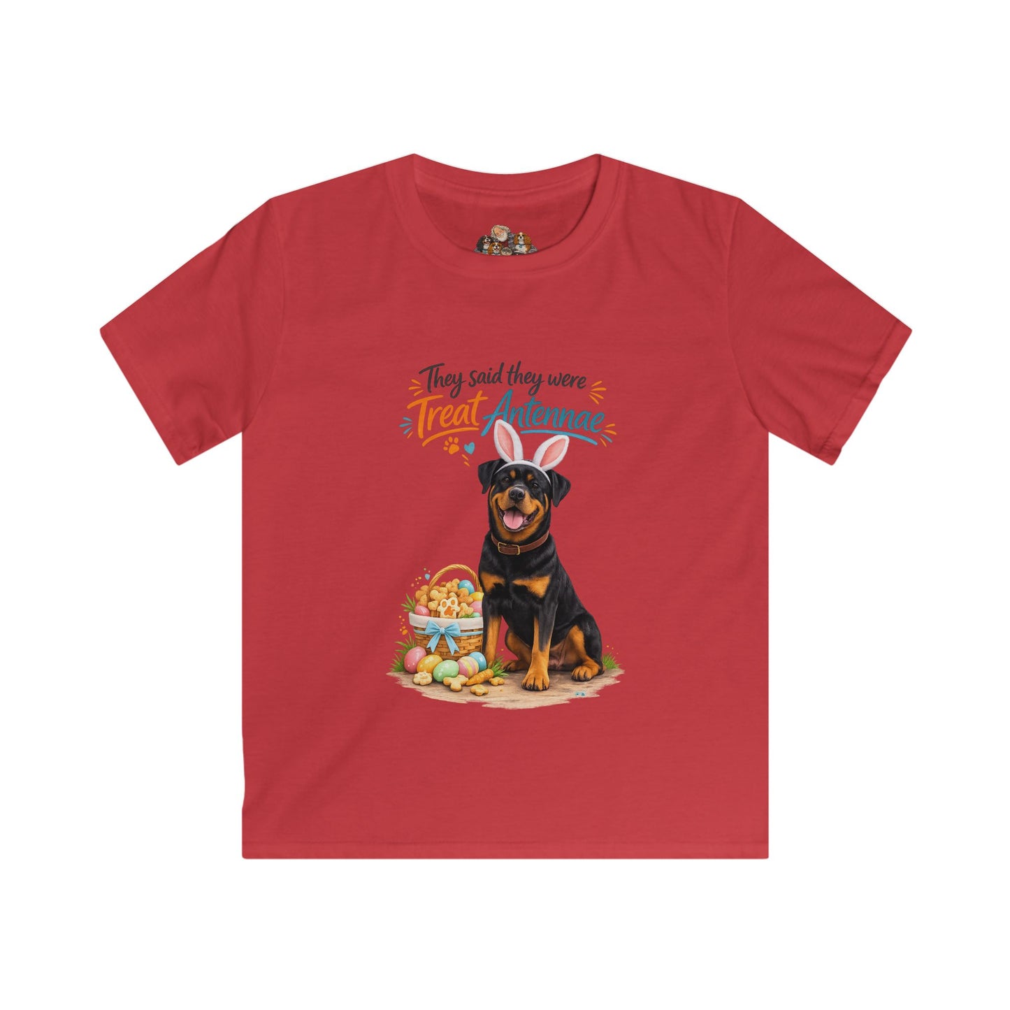 Rottweiler Treat Antennae™ — Youth Dog Lover Tee