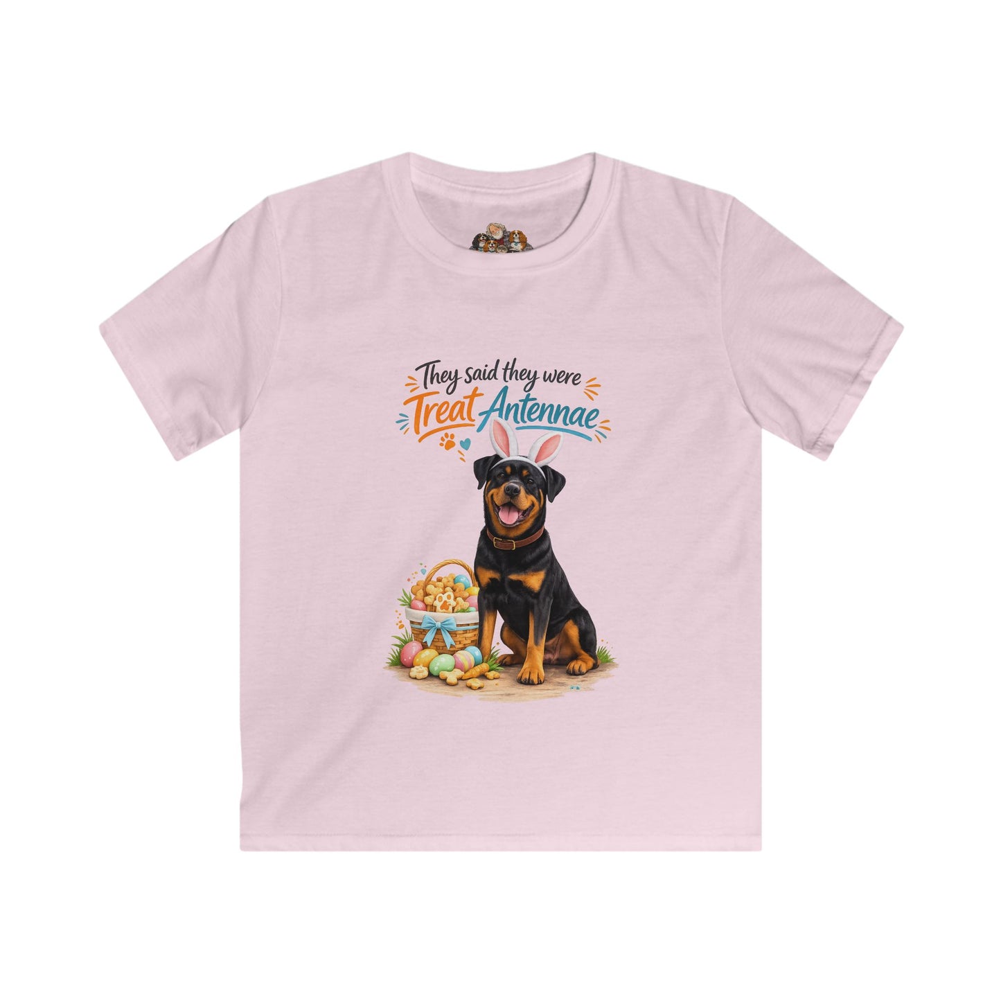 Rottweiler Treat Antennae™ — Youth Dog Lover Tee