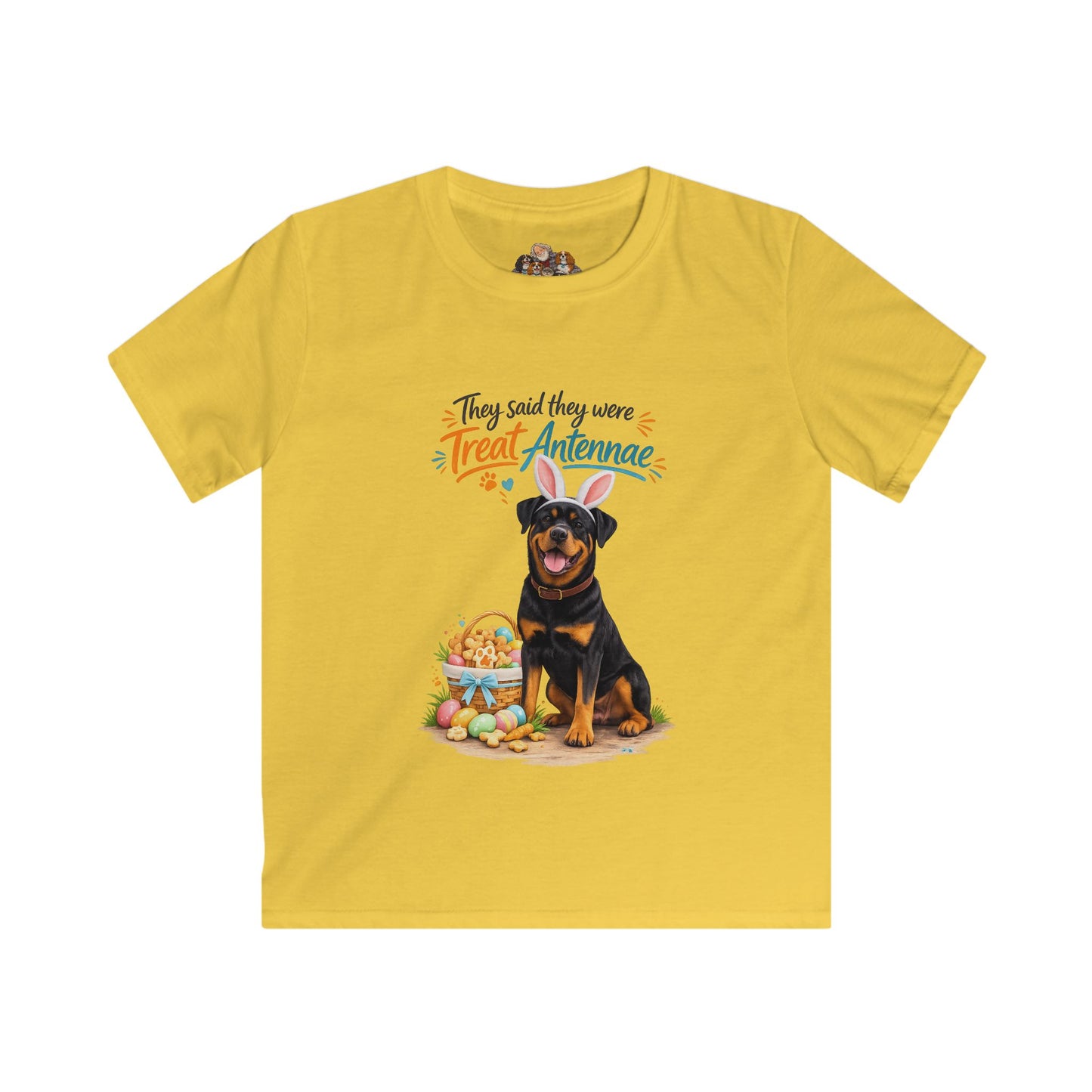 Rottweiler Treat Antennae™ — Youth Dog Lover Tee