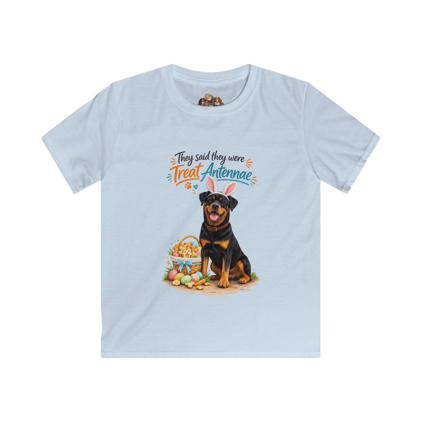 Rottweiler Treat Antennae™ — Youth Dog Lover Tee