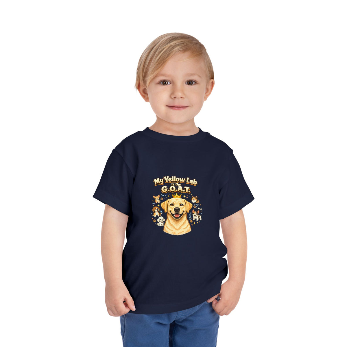 Let your toddler show their pride -- "My Yellow Lab is the G.O.A.T." – Toddler T-Shirt