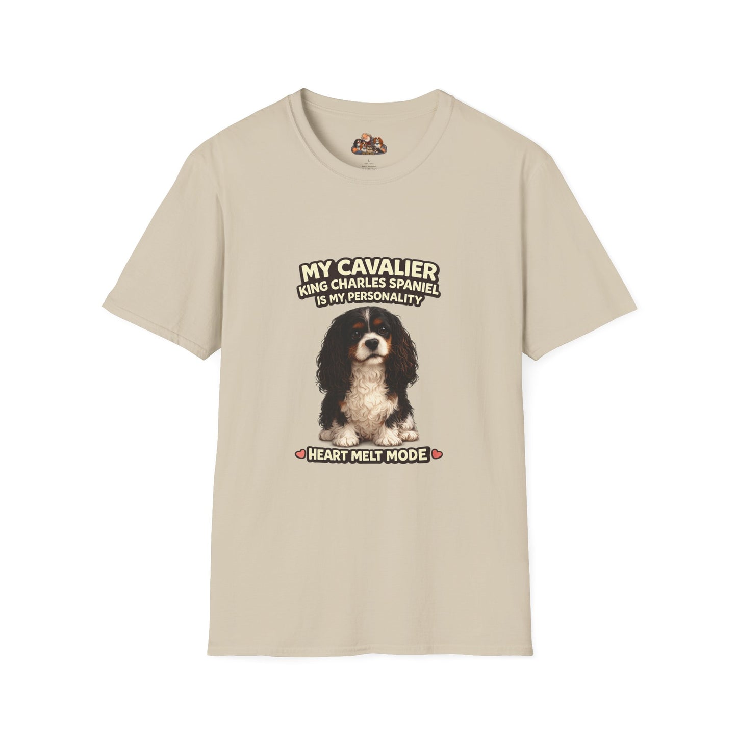 My Cavalier King Charles Spaniel Is My Personality – Heart Melt Mode – Personalized Dog Breed Tee